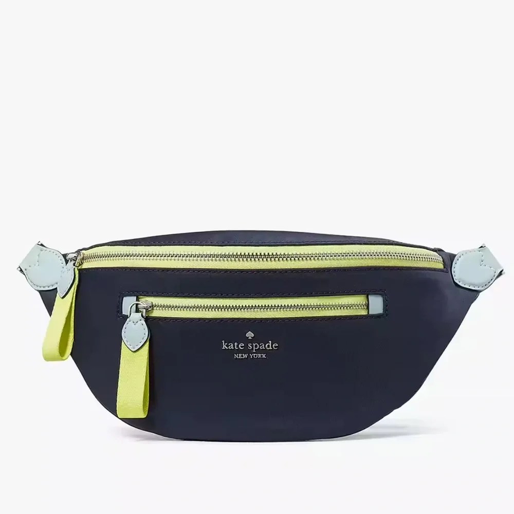 Kate Spade Chelsea Colorblock Belt Waist Bag Fanny Pack Blazer Blue Multi NWT